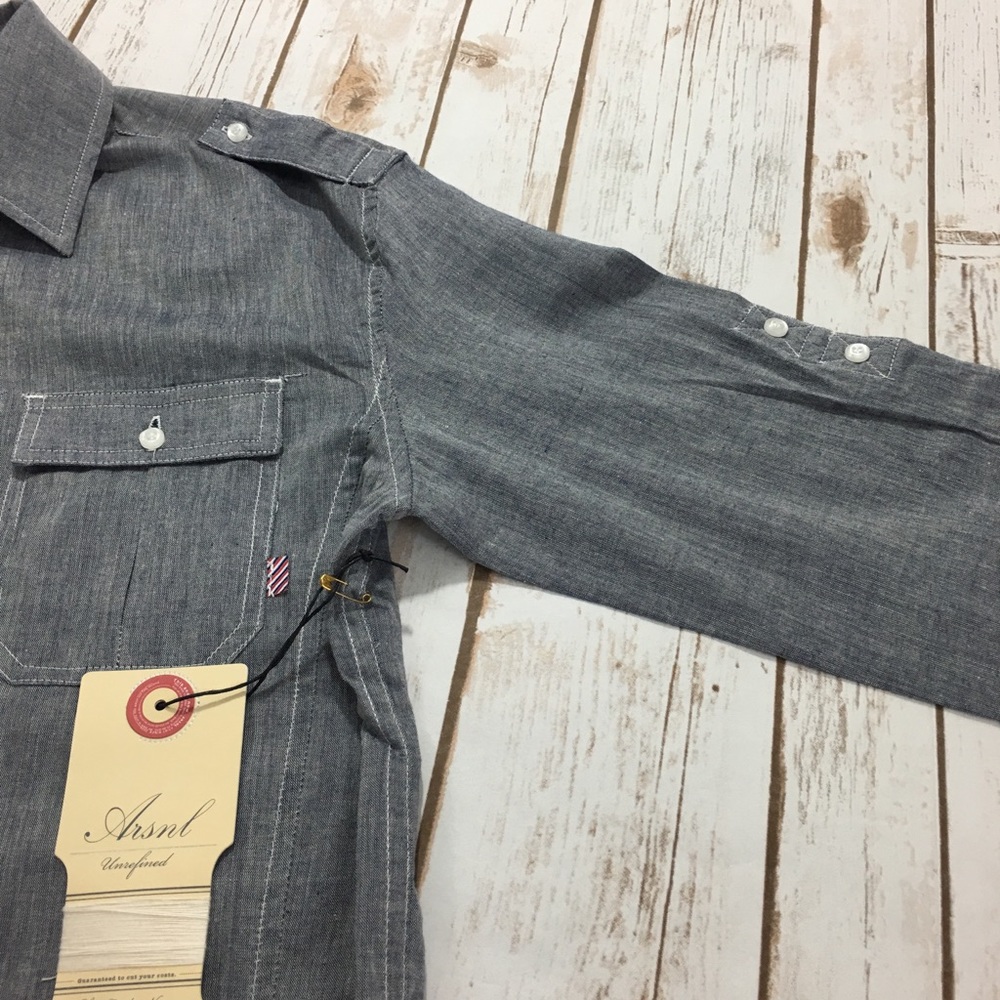 (SOLD) Arsnl - Men’s NWT Long Sleeved Button Down - Picture 3 of 6